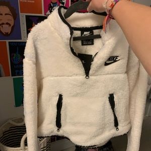 Nike fluffy jacket (cropped)